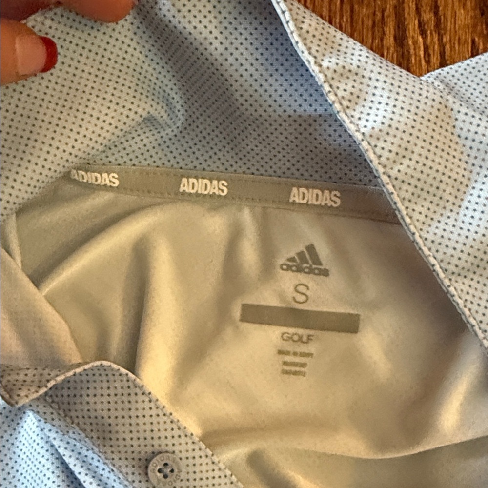 Adidas Sky Blue Polo Shirt - Picture 4 of 5
